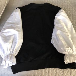 Black and white sweater